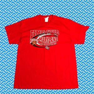 Vtg 2001 Maryland Terrapins Final Four Tee